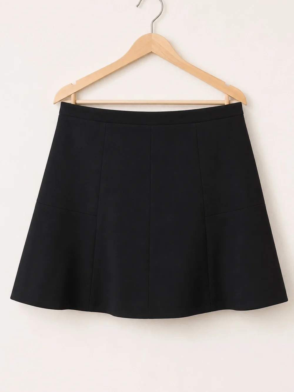 J.Crew Black Pleated Mini Skirt Size 6 A-Line High Rise Classic Preppy Career